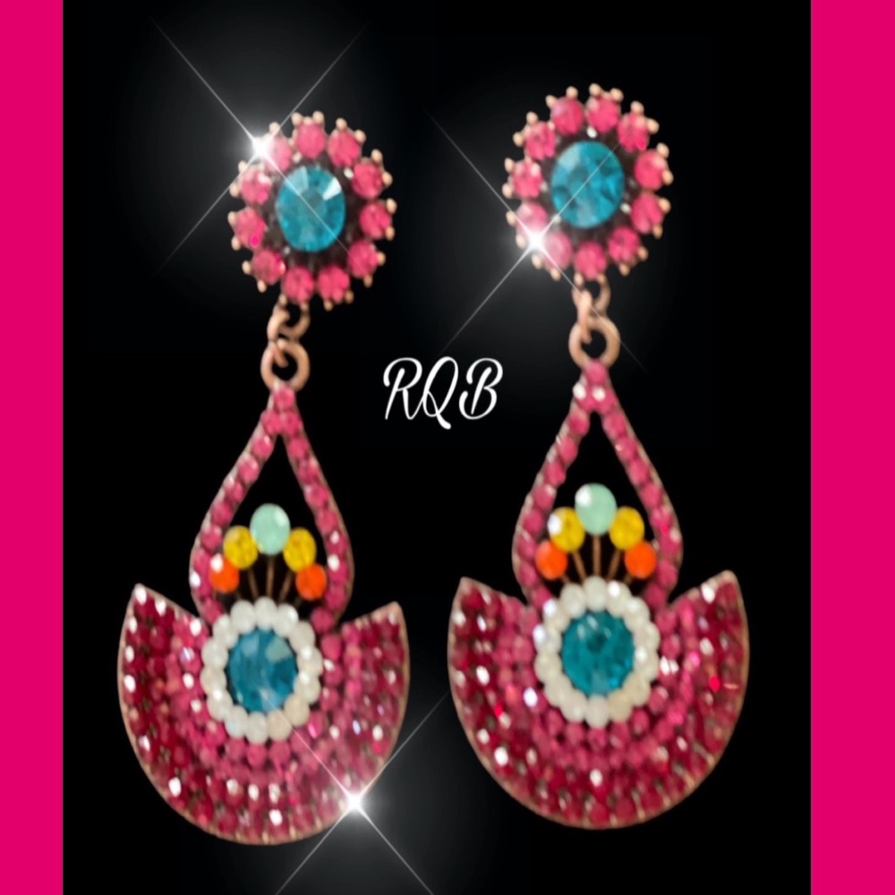 Fuchsia Pink Color Pop Earrings